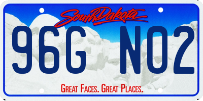 SD license plate 96GN02