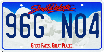 SD license plate 96GN04