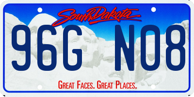 SD license plate 96GN08