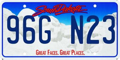 SD license plate 96GN23