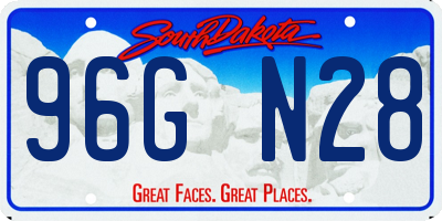SD license plate 96GN28