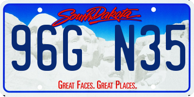 SD license plate 96GN35