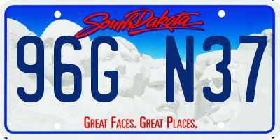 SD license plate 96GN37