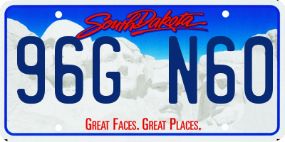 SD license plate 96GN60