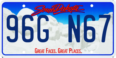 SD license plate 96GN67