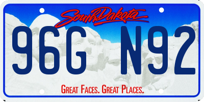 SD license plate 96GN92