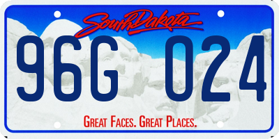 SD license plate 96GO24