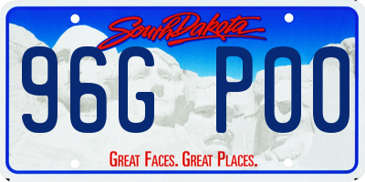 SD license plate 96GP00