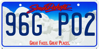 SD license plate 96GP02