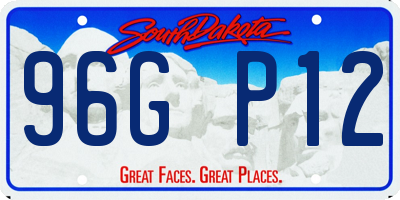 SD license plate 96GP12