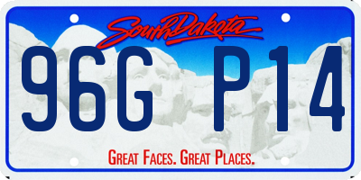 SD license plate 96GP14