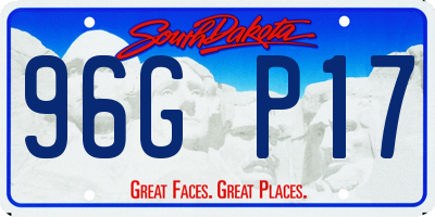 SD license plate 96GP17