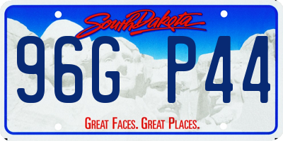 SD license plate 96GP44