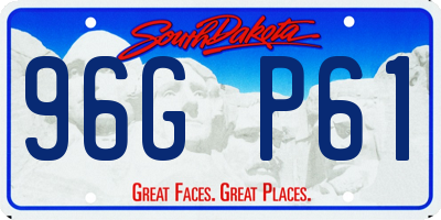 SD license plate 96GP61