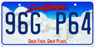 SD license plate 96GP64