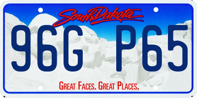 SD license plate 96GP65