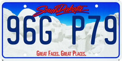 SD license plate 96GP79