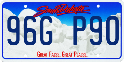SD license plate 96GP90