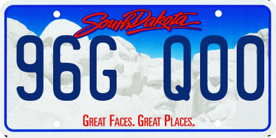 SD license plate 96GQ00