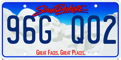 SD license plate 96GQ02