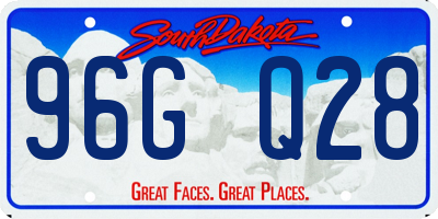 SD license plate 96GQ28