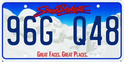 SD license plate 96GQ48