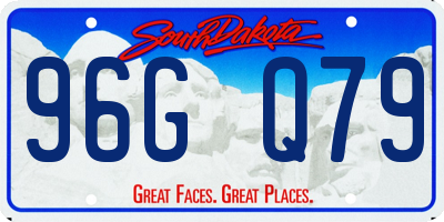 SD license plate 96GQ79