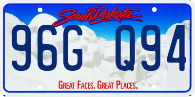SD license plate 96GQ94