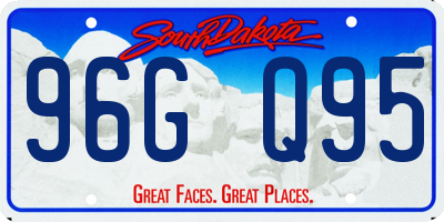 SD license plate 96GQ95