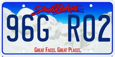 SD license plate 96GR02