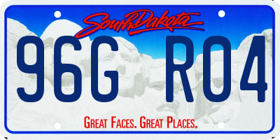 SD license plate 96GR04