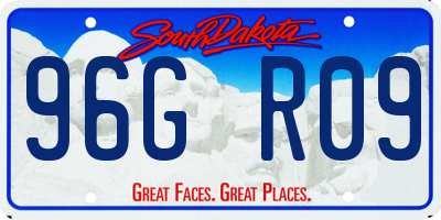 SD license plate 96GR09
