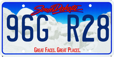SD license plate 96GR28