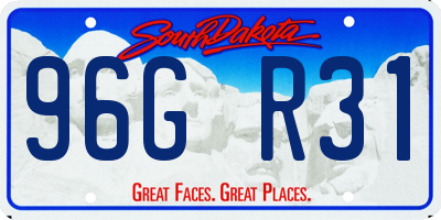 SD license plate 96GR31
