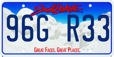SD license plate 96GR33