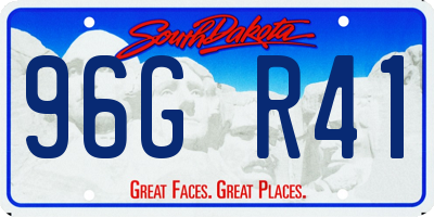 SD license plate 96GR41
