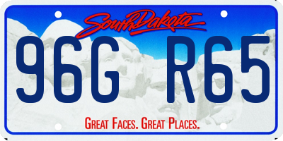 SD license plate 96GR65