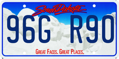 SD license plate 96GR90