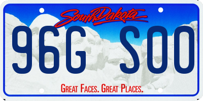 SD license plate 96GS00