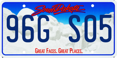 SD license plate 96GS05