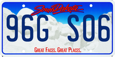 SD license plate 96GS06