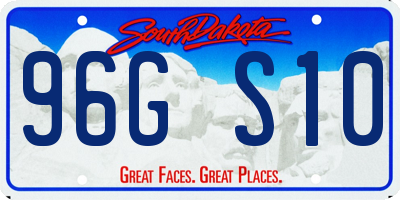 SD license plate 96GS10