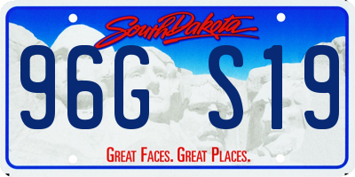 SD license plate 96GS19