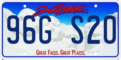 SD license plate 96GS20