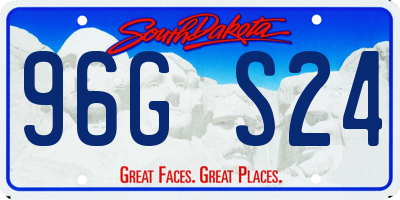 SD license plate 96GS24