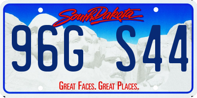 SD license plate 96GS44