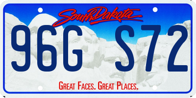 SD license plate 96GS72