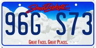 SD license plate 96GS73