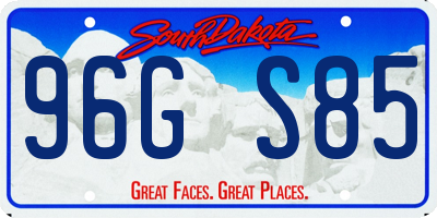 SD license plate 96GS85