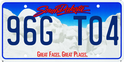 SD license plate 96GT04